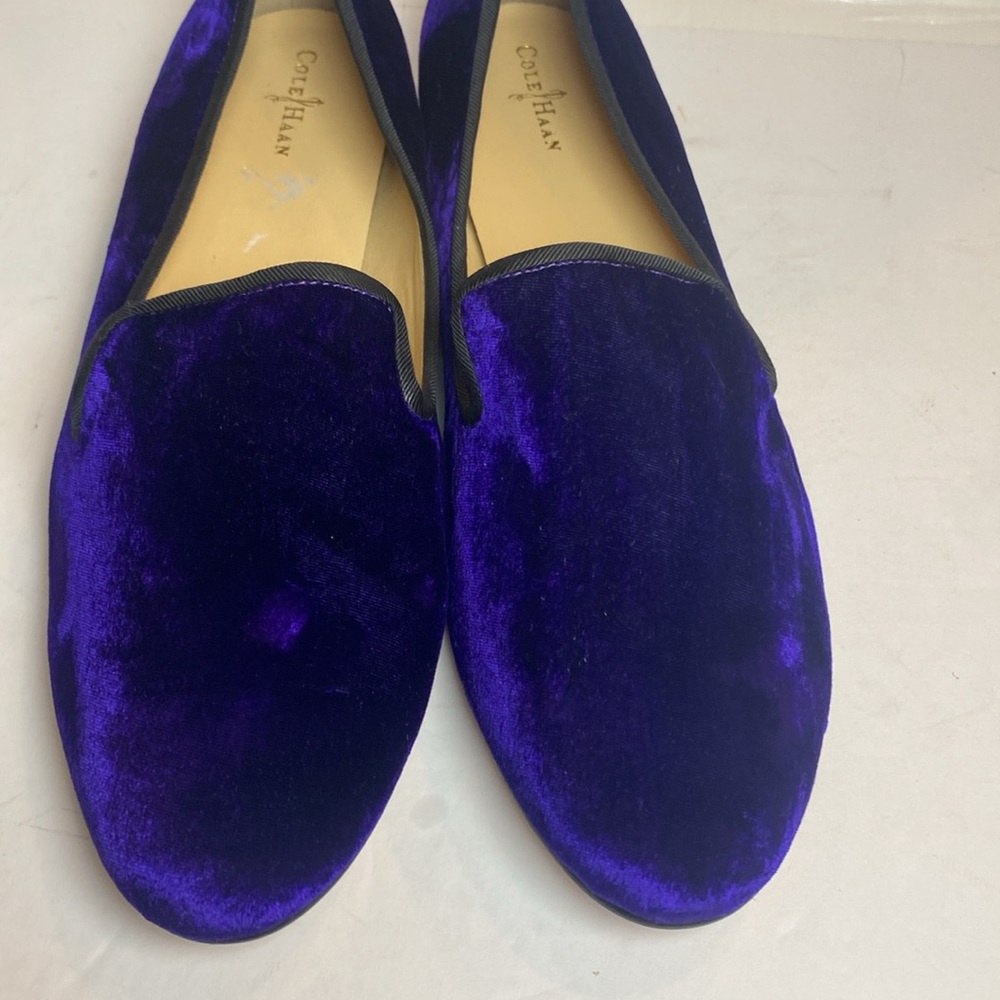 Cole Haan Women's Purple Sabrina Velvet Loafer - Picture 5 of 8